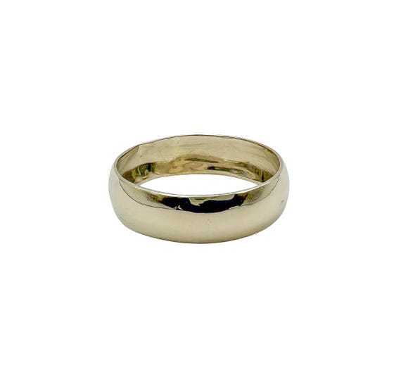 Classic 14k Solid Gold Wedding Band Ring - Sze 8 1/2 - 14k