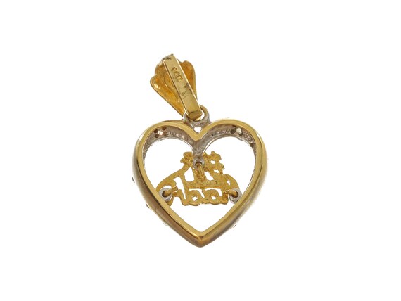 Gorgeous 14K Two-Tone Gold Charm Pendant - Shiny & Elegant Jewelry Piece For Any Occasion