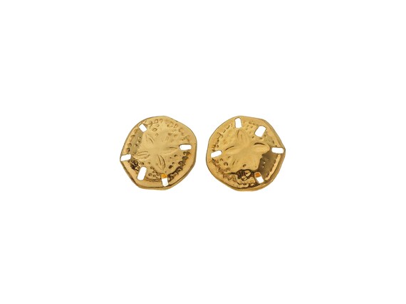 Sophisticating 14k Solid Gold Fashion Design Stud… - image 1