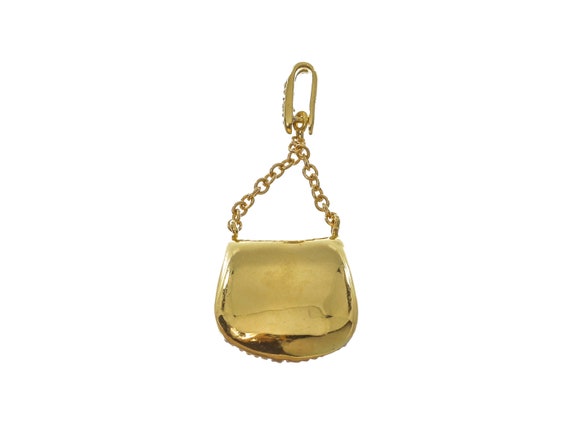 Appealing 14k Solid Gold Women's Bag Design Penda… - image 2