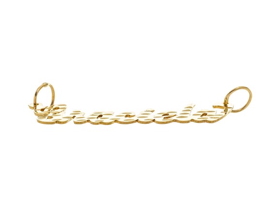 Attractive 14k Solid Gold 'Graciela' Personalized… - image 3