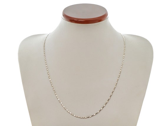 Simple 14k Solid Gold Gucci Chain Necklace 21.8" … - image 4