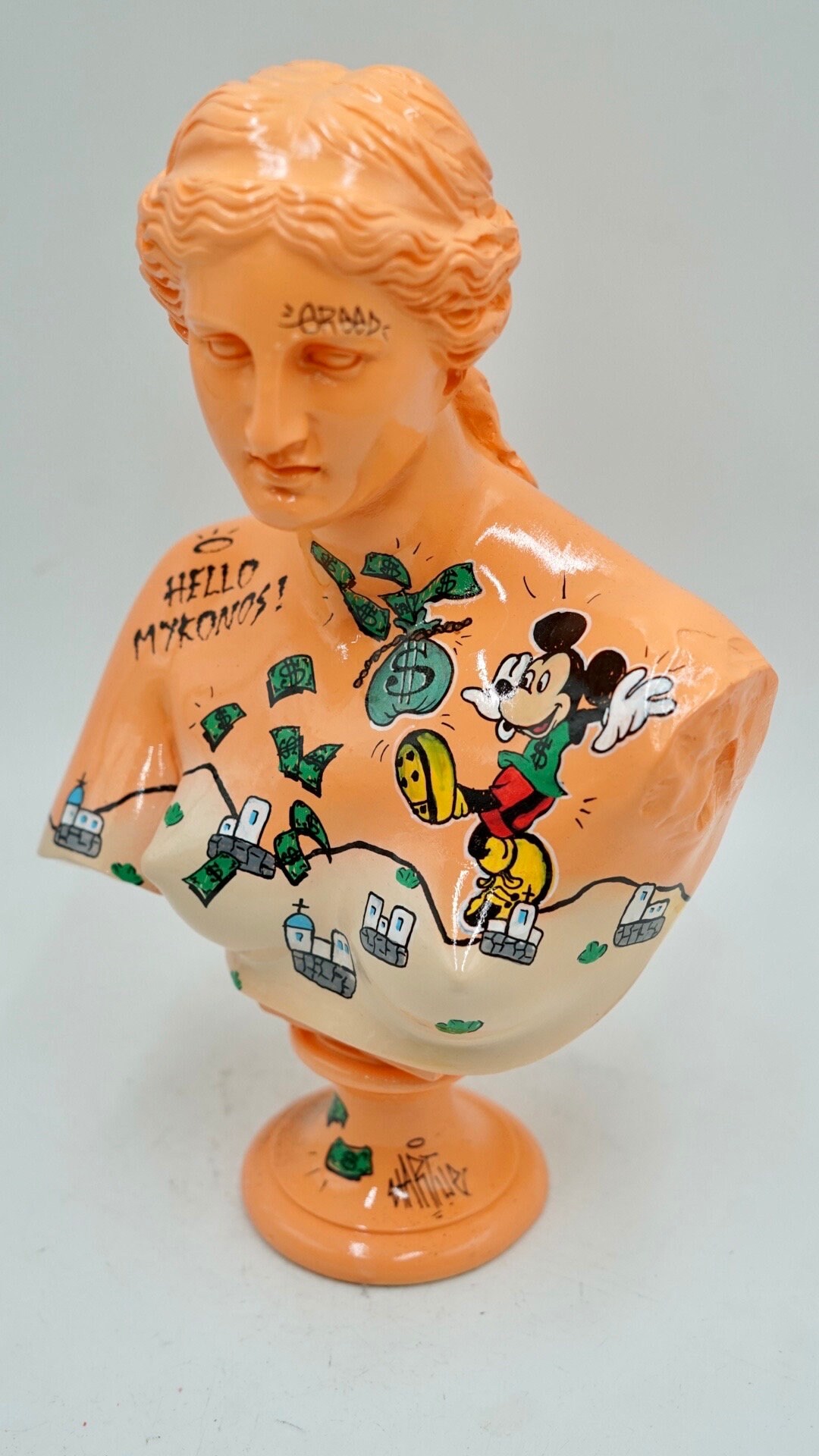 Greek Sculpturevenus Statuepaint Statuemickey Arthandmade Statue