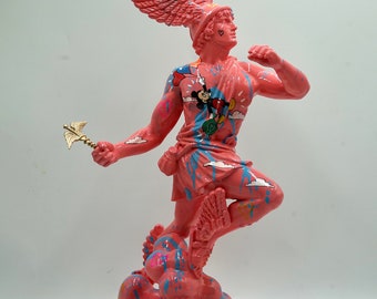 Kwik Standbeeld-Grote Sculptuur-Pop Art Standbeeld-Art Sculpture Decor-Hermes Albasten Standbeeld-NIEUW 53cm