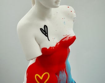 Aphrodite Statue: Venus de Milo Pop Art Sculpture - 26 inch