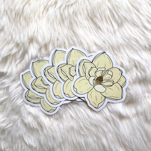 Magnolia Sticker | Vinyl Flower Sticker