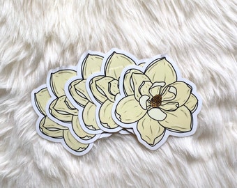 Magnolia Sticker | Vinyl Flower Sticker