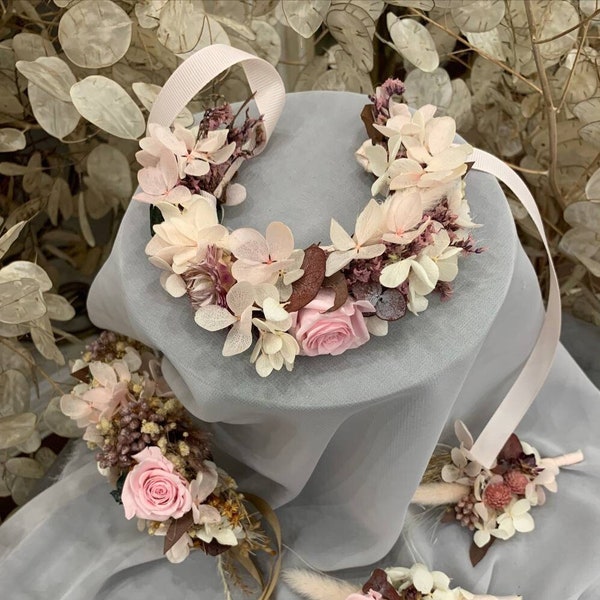 bridesmaid flower headpieces