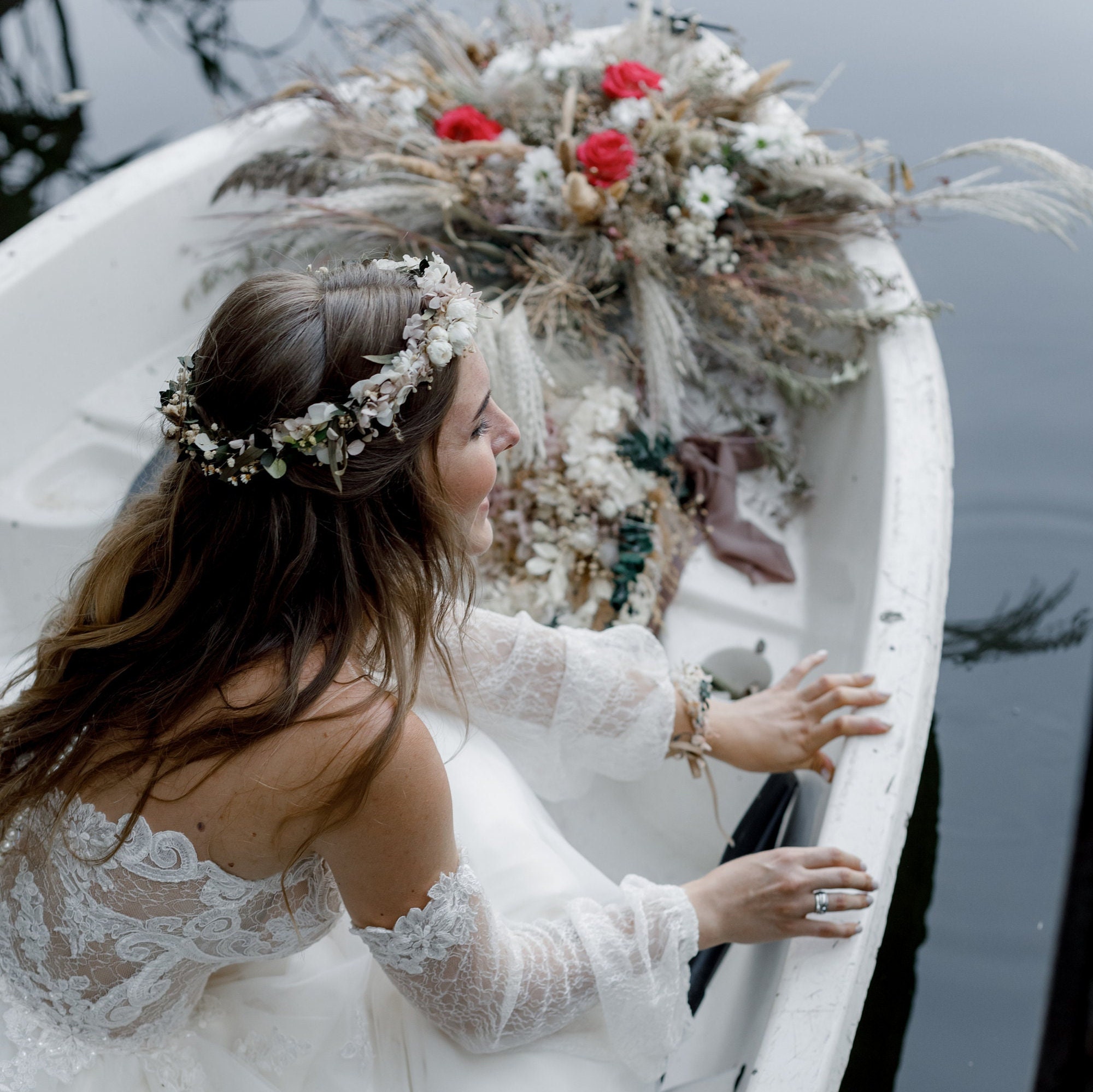 bridesmaid headpiece flower