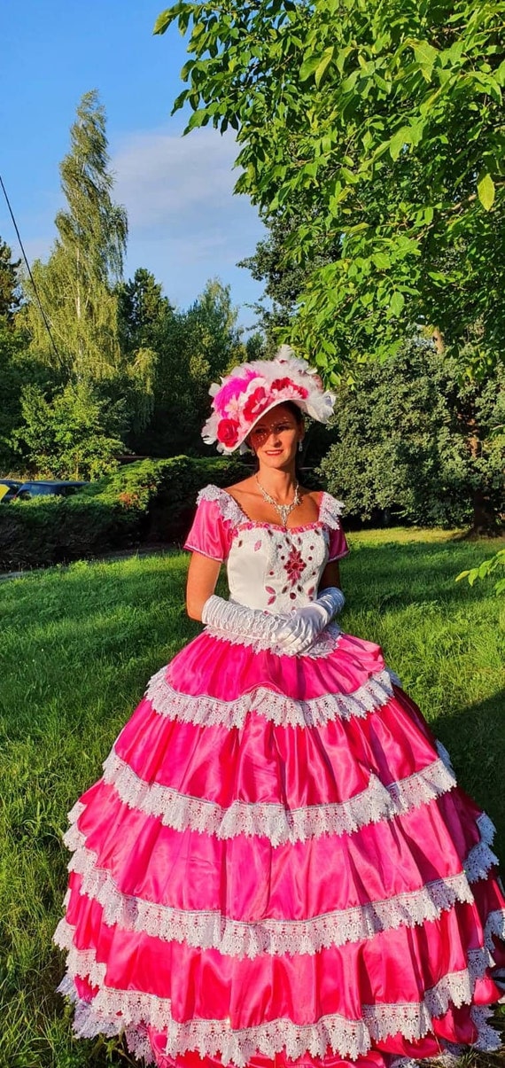 Victorian Dress 19th Century Historical Dress Quinceanera Dress Etsy
