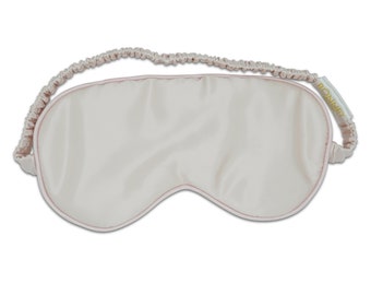 100% Pure Mulberry Silk Sleep Mask - 22 Momme - Pink