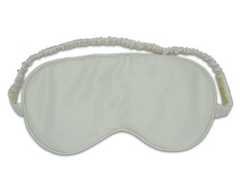 100% puur moerbeizijde slaapmasker - 22 Momme - ivoor