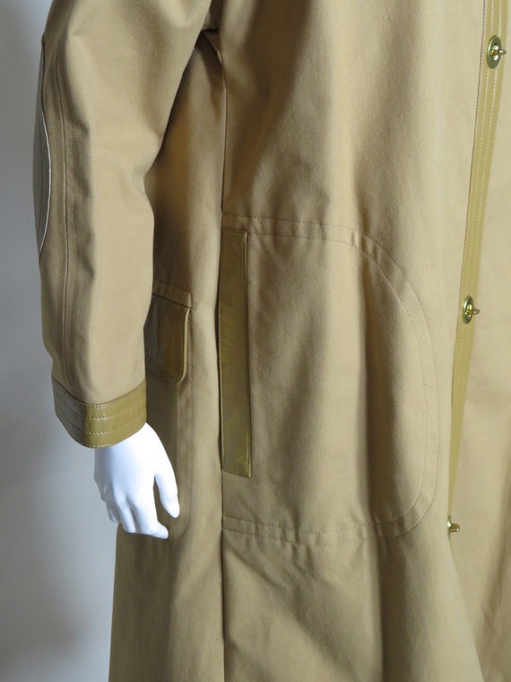 Bonnie Cashin Sills Camel Canvas & Leather Coat c… - image 6