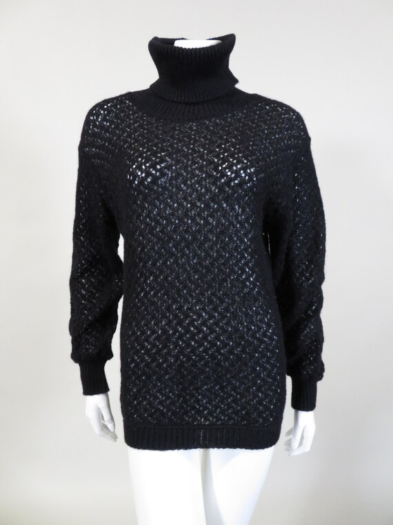 Missoni Black Knit Wool Turtleneck Sweater - Deads
