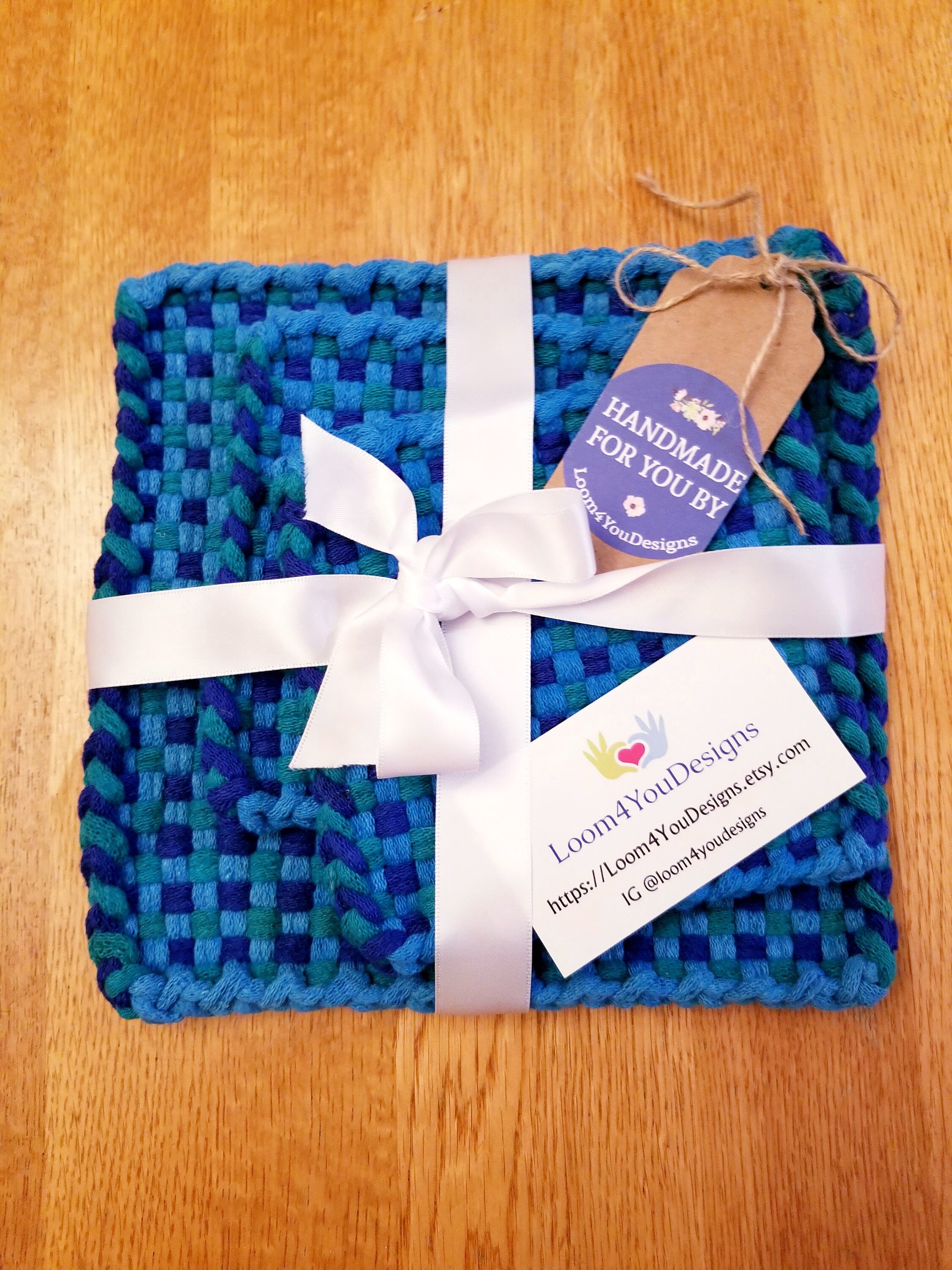 3 Piece Gift Set Blue Lagoon Theme 1 Large 2 Traditional Etsy