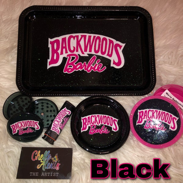 Backwoods Barbie 5pc Rolling Tray Set