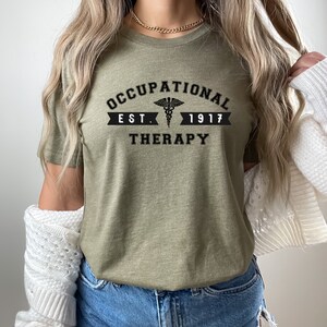 作業療法シャツ | ヴィンテージ T シャツ | ユニセックス Bella + Canvas 3001 | 作業療法士