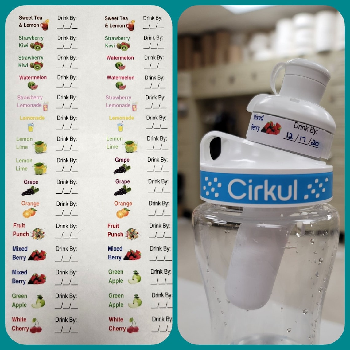 Cirkul Sip LABEL All Flavors Downloadable File ONLY Etsy