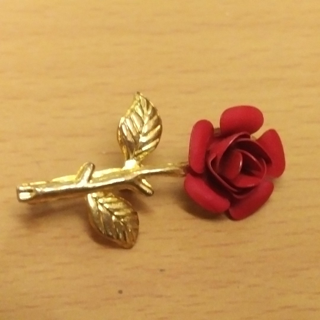 Gorgeous Rose Bloom Pin / Brooch - Etsy