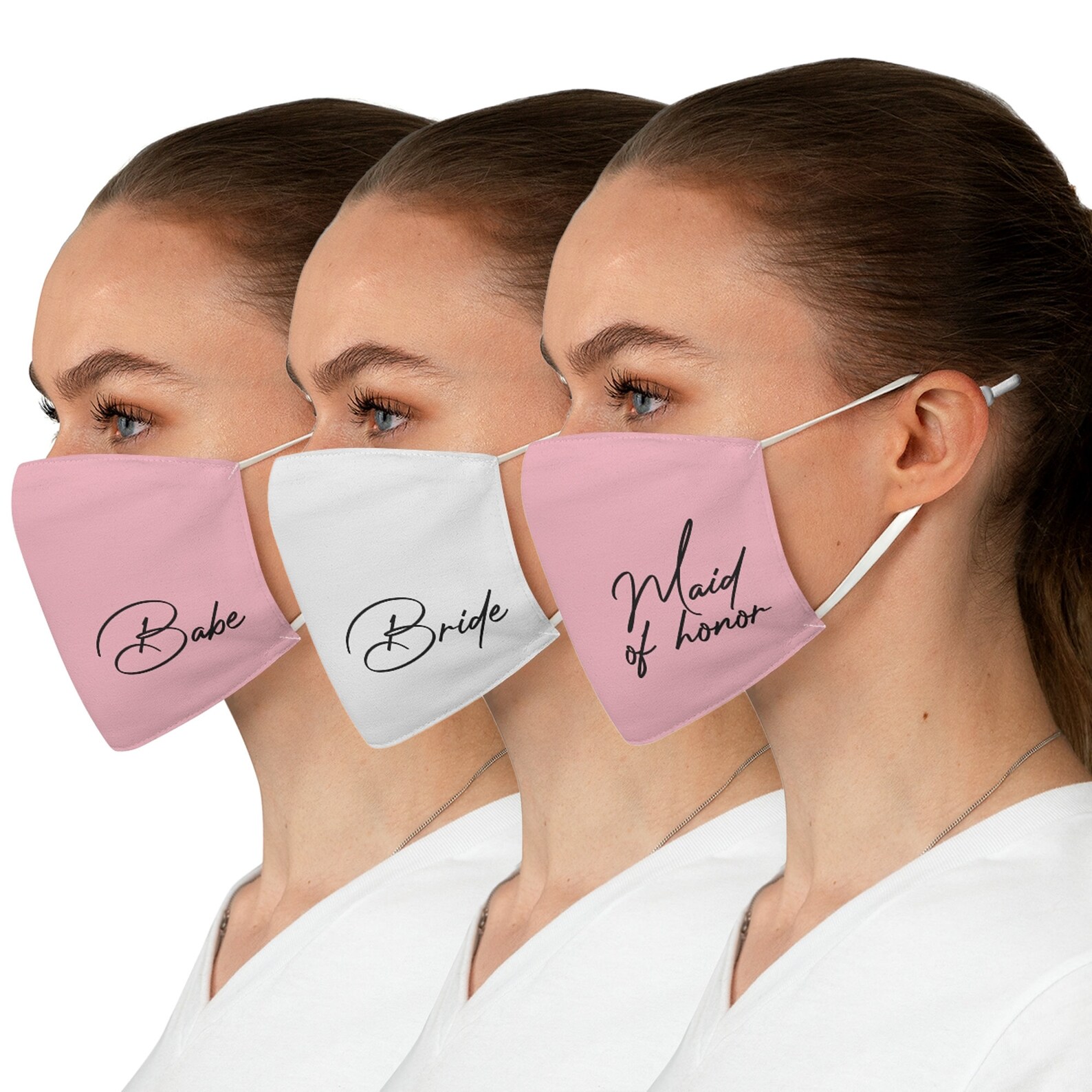 Bachelorette Party Face Mask Washable Bride Mask Reusable Etsy