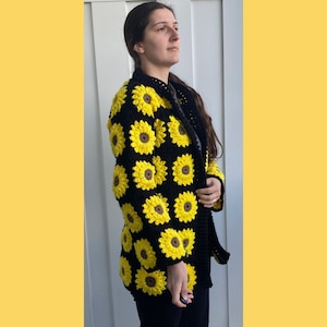 Sunflower Cardigan - Etsy