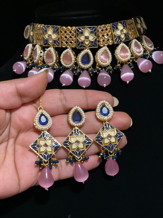 Polki kundan choker sale