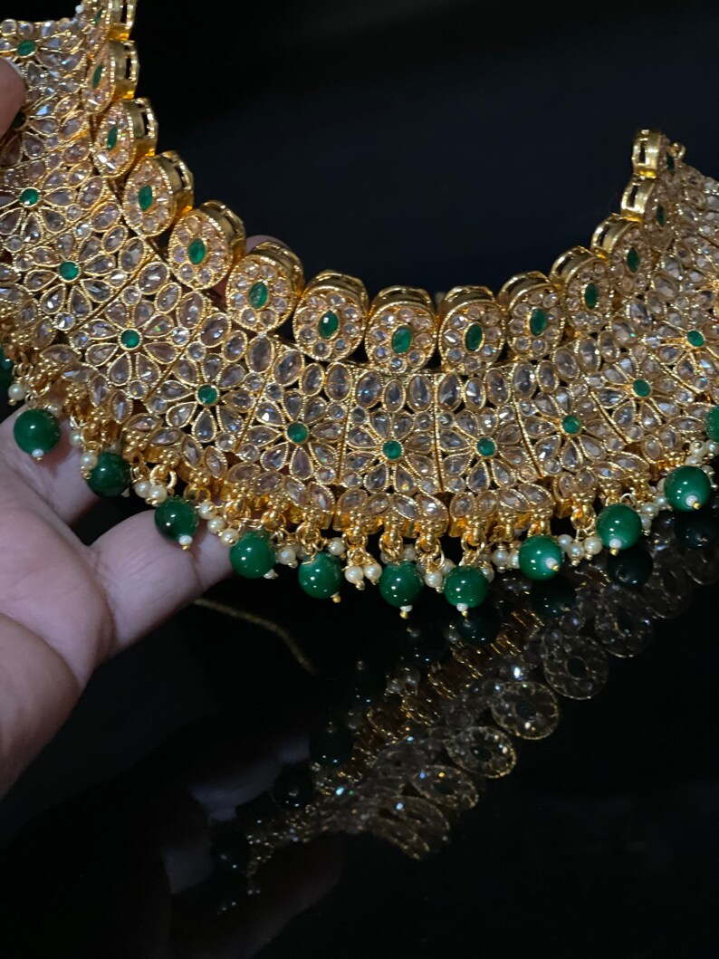 Moissanite Polki 
Long Indian Necklace,
Jadau Kundan,
Kundan Necklace Set,
Polki Jewellery,
Kundan Jewellery,
Customise Jewellery,
Handmade Jewellery,
Uncut Polki Kundan
Polki Necklace Set,
Wedding Jewelry,
Guttapusalu Necklace,
Bridal Necklace,
