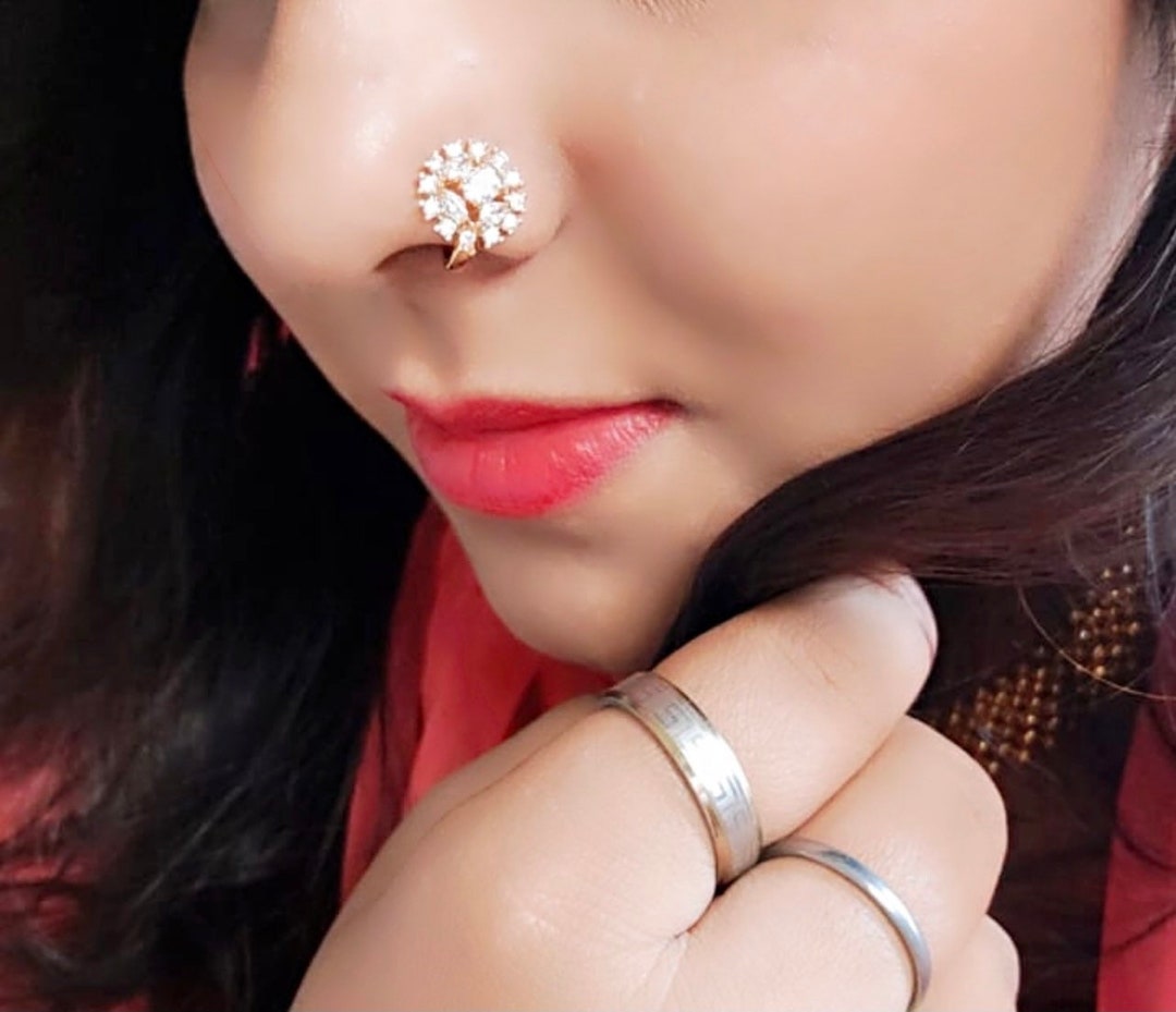 Silver Nose Clip/rose Gold Nose Clip/clip on Nose Ring/ Boho Jewelry