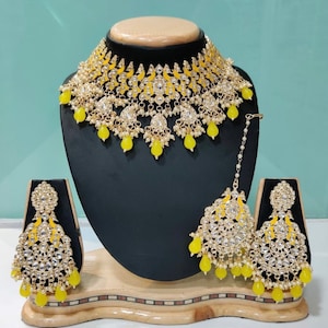 All Color Peacock Choker/Kundan Choker/Indian Jewelry/Pakistani Jewelry/Indian Choker Set/Tikka/Indian Choker