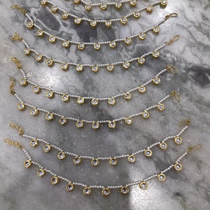 10 to 11 Inches/2/Anklets/Real Kundan Anklets/Kundan Payal/Pair/Bollywood Jewelry/Payal Pair/Openable Anklets/Indian Anklets/Kundan Payal