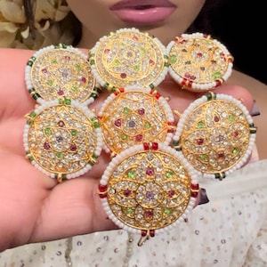 Jadau Bore/ Jadau Tikka/ Tikka/ Bore/Borla/ Head Jewelry/ Bridal Maang Tikka/ Maang Tika/ Indian Jewelry/ Rajasthani Jewelry