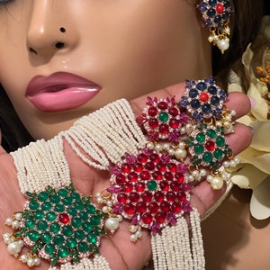 Jadau Kundan Choker/ Kundan Choker/ Earrings/ Statement Jewelry/ High Quality/ Indian Jewelry/ Pakistani Jewelry/ Kundan Jewelry/ Punjabi