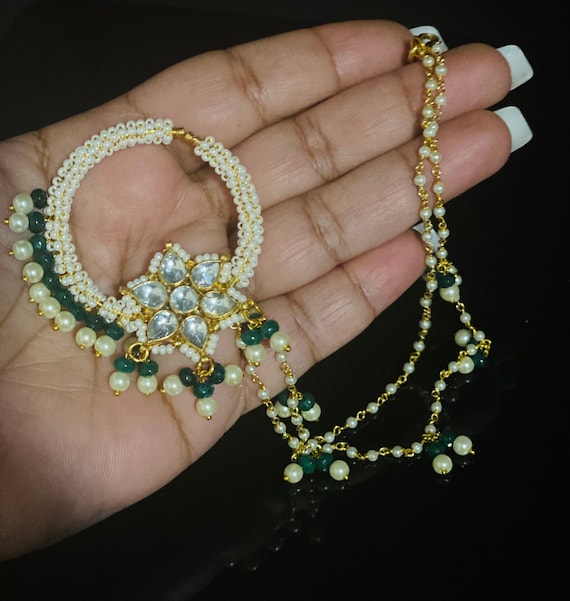 Pakistani wedding sale nose ring