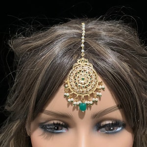 Green Dewdrop Tikka Set