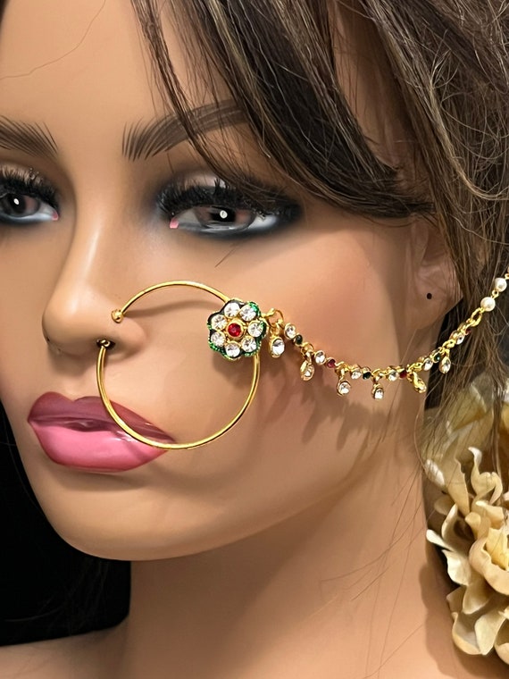 Diamond Nose Ring | Tibarumal Jewels, Designer Jewellery by Pankaj Gupta