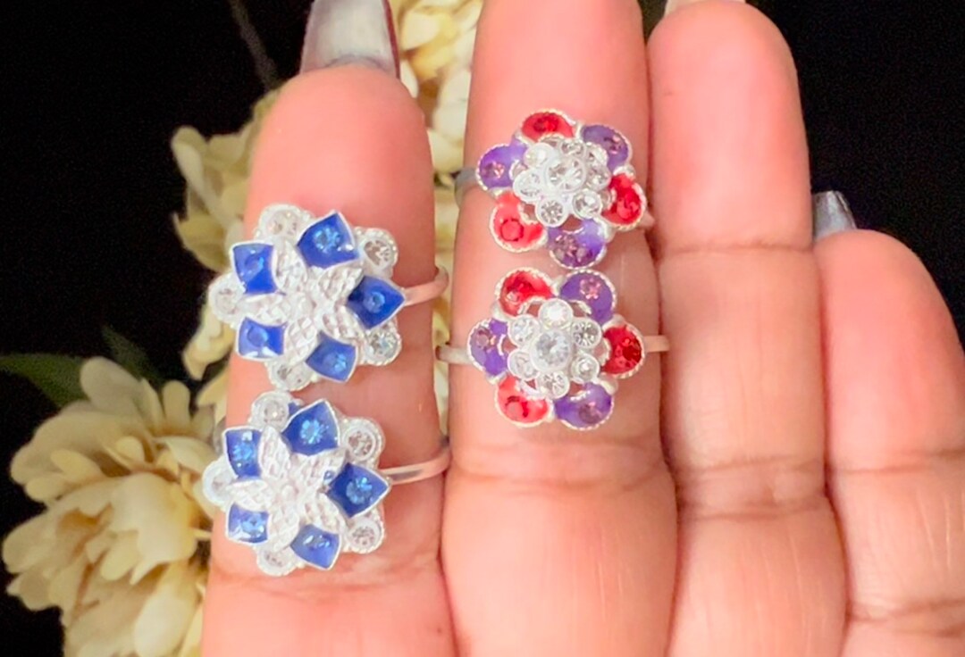 Large Toe Ring/ 2 Ring/ Toe Ring/indian Toe Ring/ Pair/ Sterling Silver