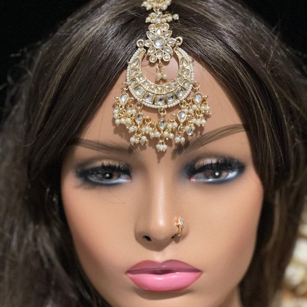 All Colors/ Kundan Tikka/ Tikka/ Forehead Jewelry/ Kundan Jewelry/ Wedding Jewelry/ Tikka/ Indian Jewelry/ Pakistani Jewelry/ Maang Tikka