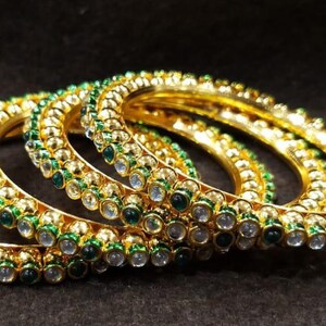 2.4/ 2.6/ 4 Bangles/ Kundan Bangles/ Pacheli Bangles/ Indian Bangles/ Pakistani Bangles/ Indian Jewelry/ Punjabi Bangles