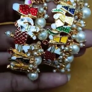 2.4 / 2.8 / Barat Armreifen / Paar / Hochzeitsschmuck / indische Armreifen / pakistanische Schmuck / Punjabi Schmuck / indischer Schmuck