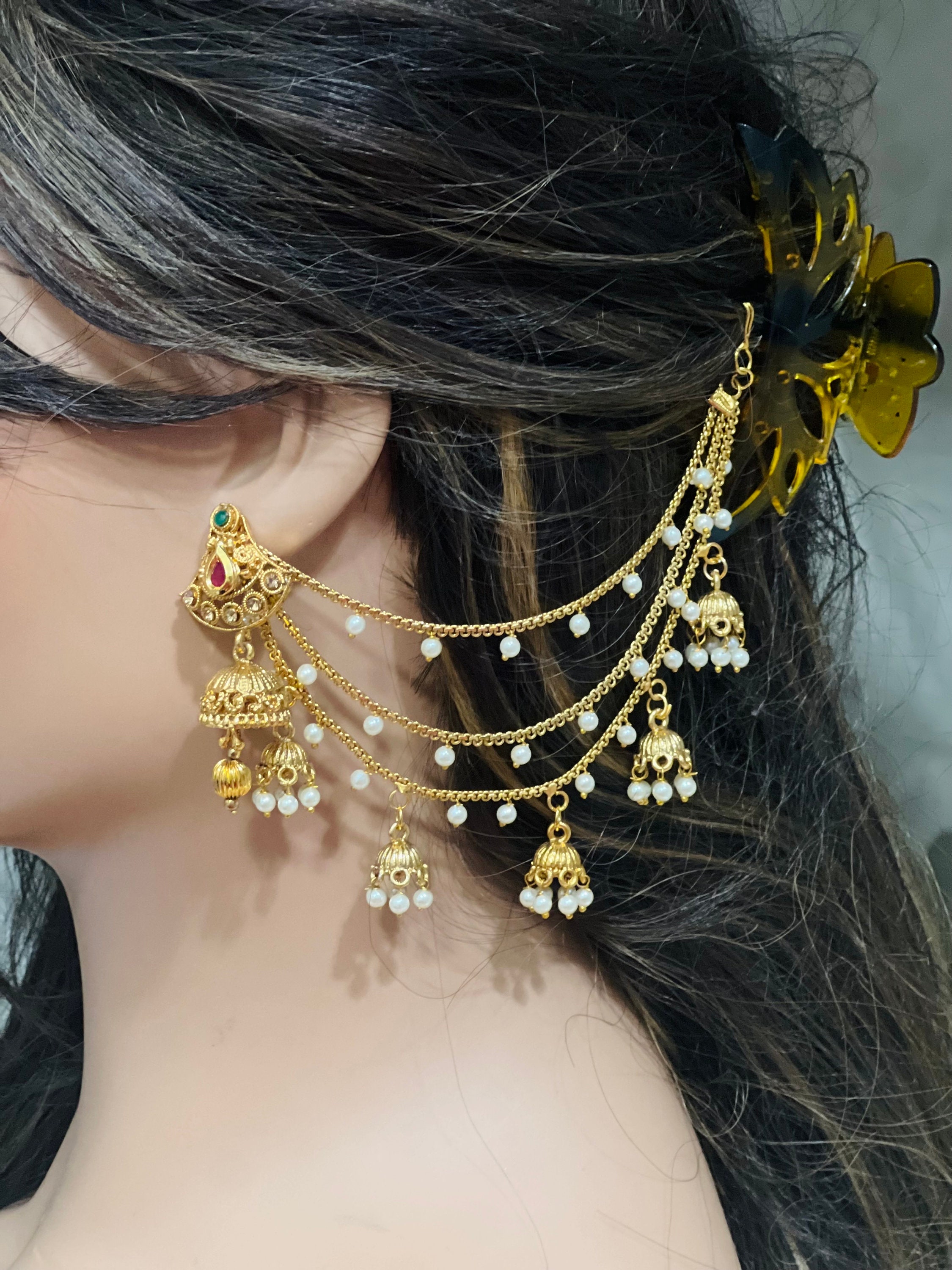 Bahubali ear chain best sale online