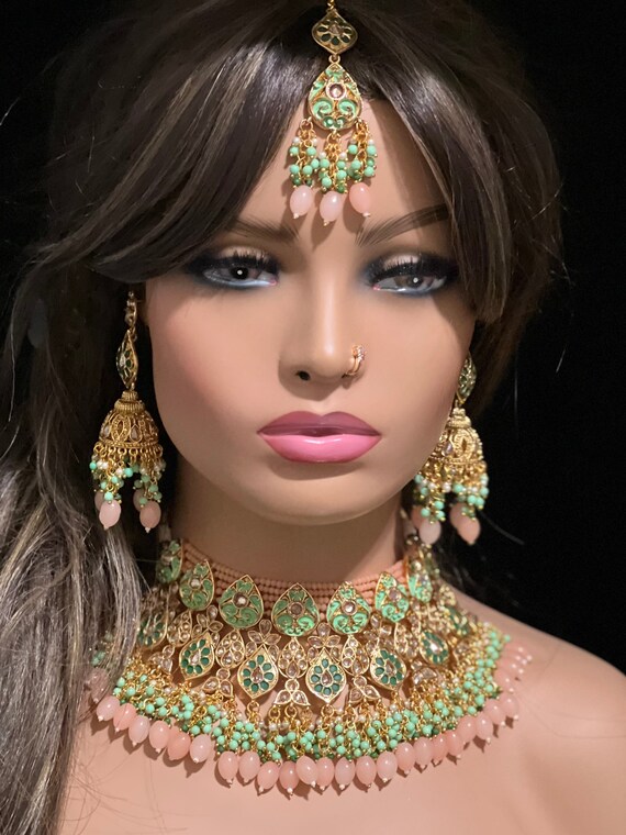 Choker polki best sale necklace