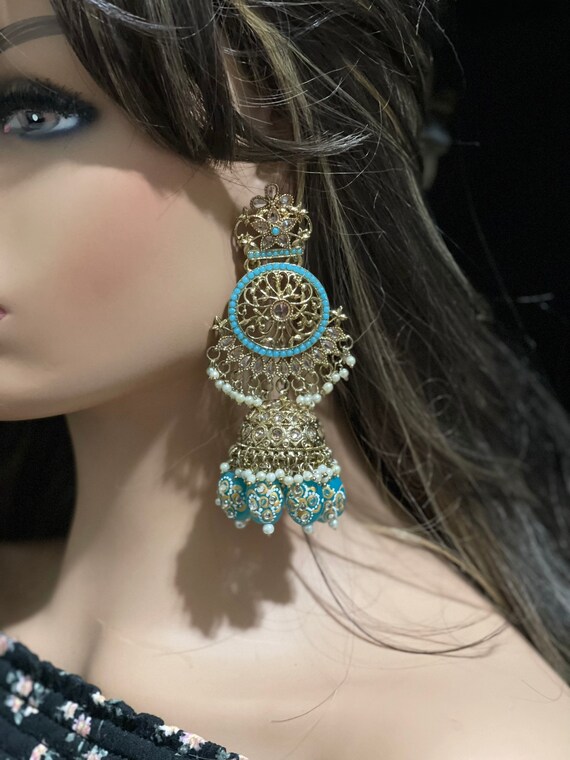 Extra large jhumkas deals