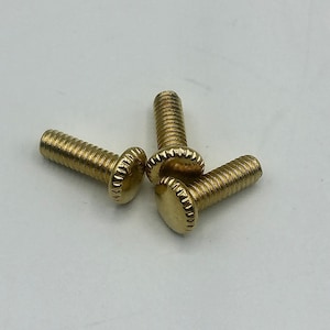 3 Decorative Brass Screws (8-32)