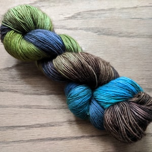 Forest Dragon merino fingering