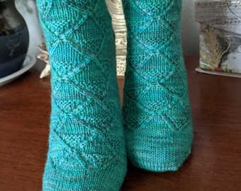 Zenity socks toe up sock pattern