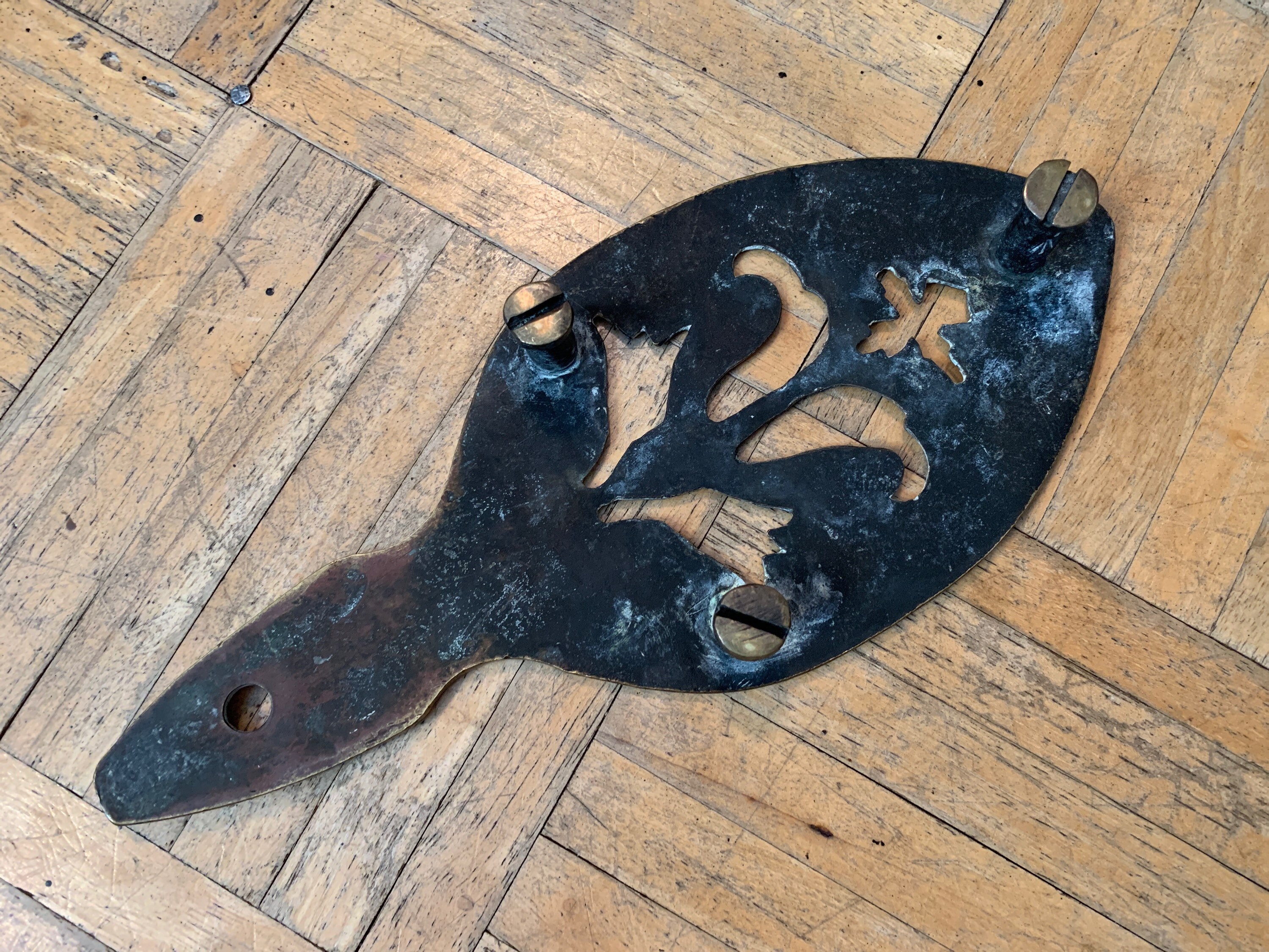 18th to Early 19th century Brass Trivet w Decorative Openwork Etsy