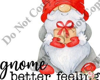 Sublimation Digital Download Winter Christmas gnome meilleur sentiment que de donner aux rennes des vacances des paroles de chanson de chant de Noël
