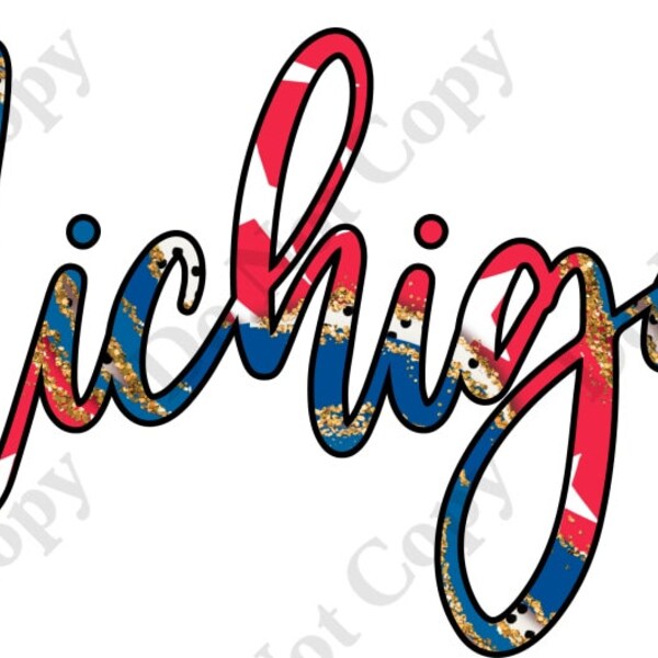 Red White Blue Gold Etsy