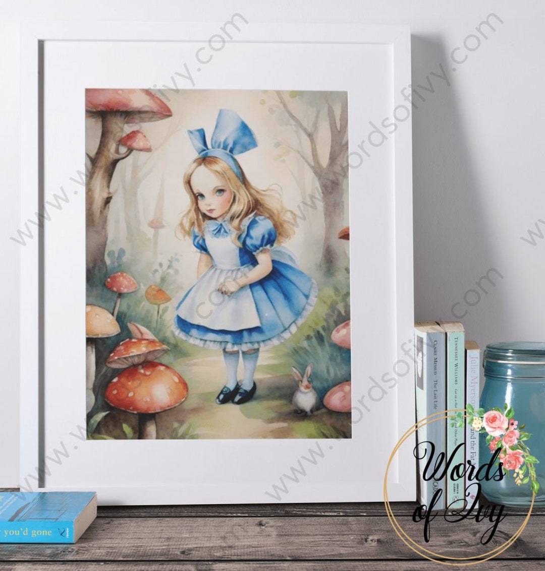 Printable Digital Download Vintage Alice in Wonderland Rabbit Story ...