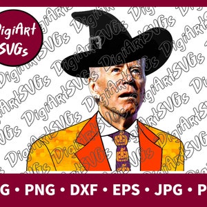 Joe Biden Spooky Halloween SVG, Biden Confused SVG, Biden Idiot, Cutting File Printable Clipart Vector Digital png, pdf, jpg, eps, dxf